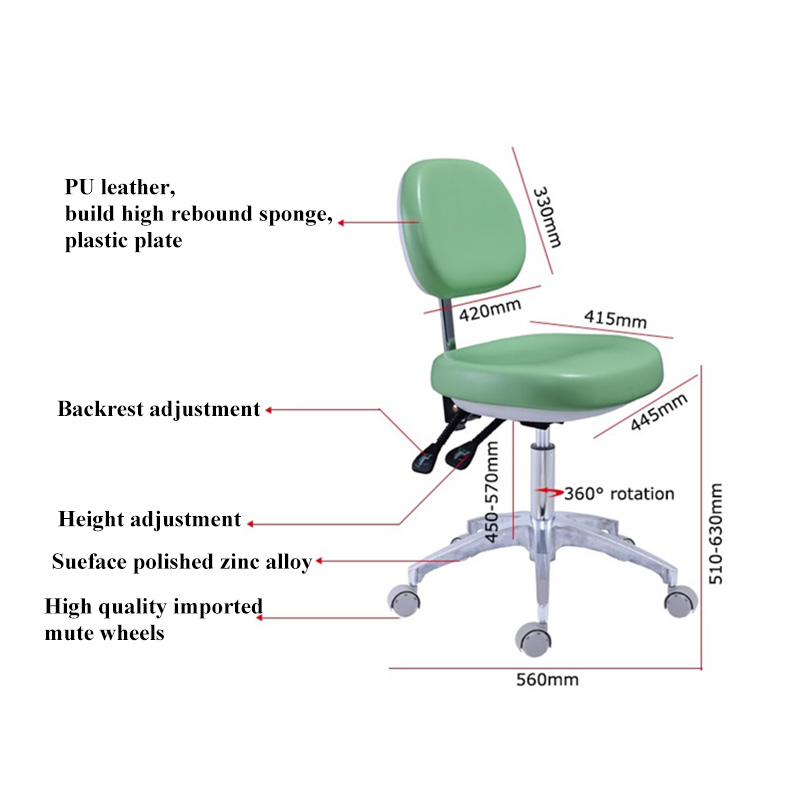 SV039 Ergonomische tandartsstoel voor tandarts
   