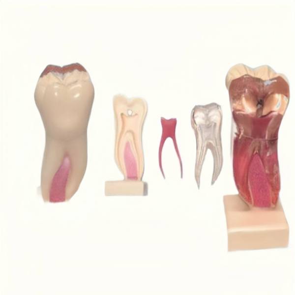 UM-AA1 anatomisch profielmodel van de mandibulaire molaar (6 keer de natuurlijke grootte)